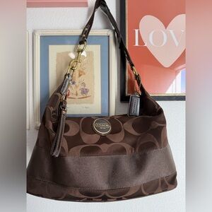 Coach Y2K Chocolate Brown Shoulder Bag F18039